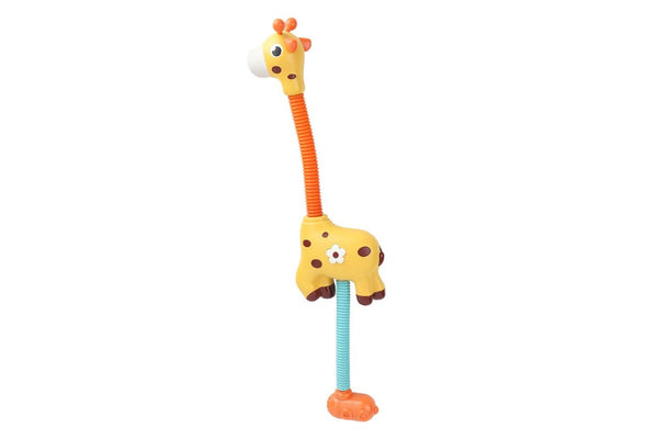 Baby Bath Shower Head Kid Shower Sprinkler Shower Water Spray Bathtub Fountain Toy Yellow Giraffe