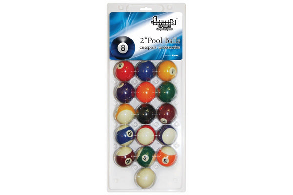 Formula Sports: 2" Kelly Pool Balls Blister Pack