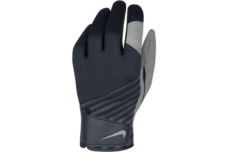 Nike Mens Faux Suede Winter Gloves (Black) (1)