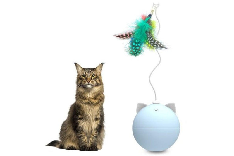 Bentopal P02 Creative Automatic Cat Toy Feather Version Sea Blue - Standard - Set Of 1