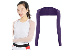 Golf Sunscreen Shawl Sleeves Outdoor Sports Cycling Ice Silk One Word Raglan Sleeves - Size One Code