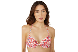 Debenhams Womens/Ladies Ditsy Print Underwired Bikini Top (Red) (38C)