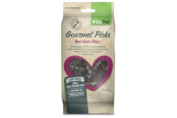 Vitapet: Gourmet Picks Veal Liver Chips (85g)