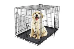 30 inch Double Door Folding Pet Wire Cage Metal Folding Cage for Pets