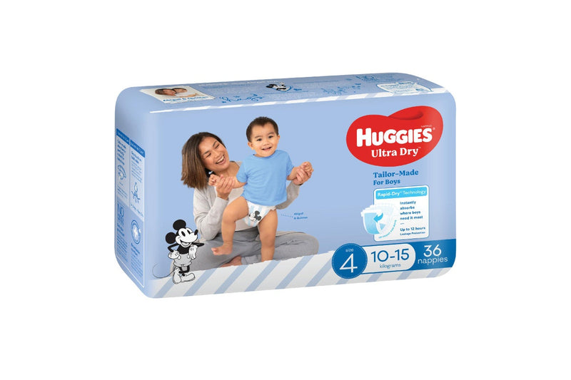 Huggies Ultra Dry Toddler Boy Nappies - Size 4