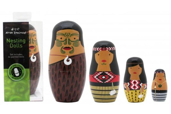 NZ Gift: Maori Whanau - Nesting Doll Set