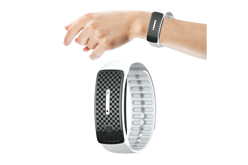 Ultrasonic Anti-Mosquito Repellent Bracelet Rechargeable Electronic Mosquito Wrist Band-White