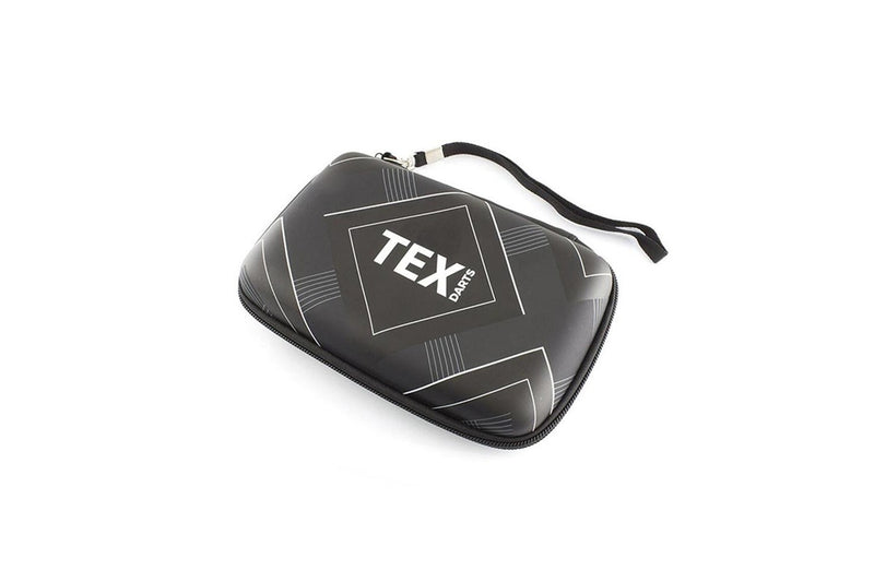 TEX Pro Throwing Darts Portable Protective Storage Carry Travel Case Black White