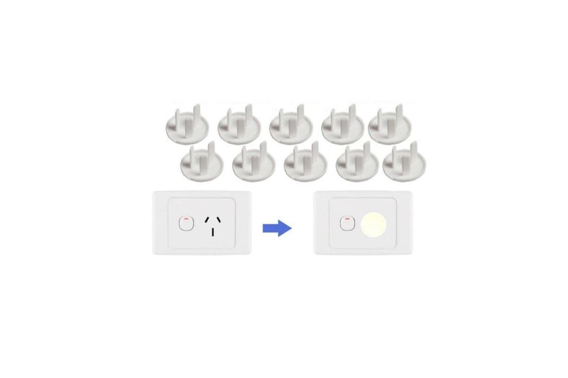 10pcs x Safety Plug Cover Socket Cover FOR NZ / AUS Socket