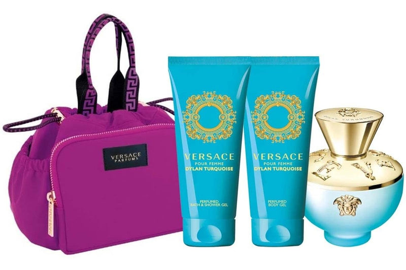 Versace: Dylan Turquoise 100ml EDT 4 Piece Women's Gift Set