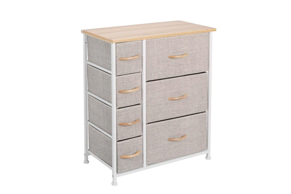 Ovela 7 Drawer Storage Chest -Beige