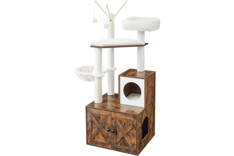 VASAGLE Feandrea 2-in-1 Cat Condo with Scratching Posts