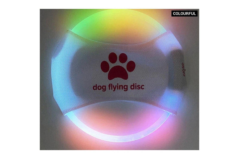 Glow In The Dark Dog Flying Disc Durable Rechargeable And Safe