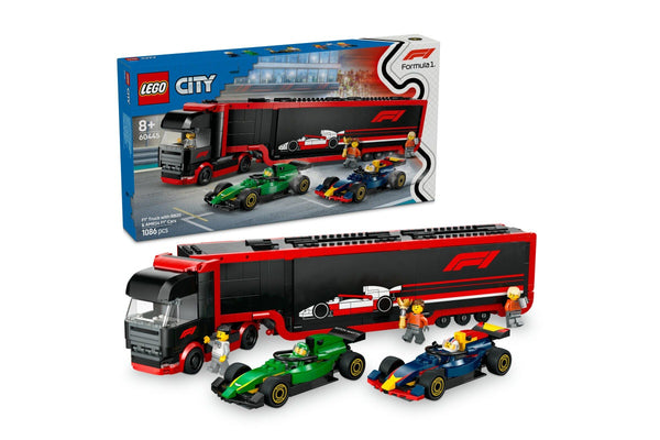 LEGO City: F1 Truck with RB20 & AMR24 F1 Cars - (60445)