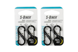 4pc Nite Ize S-Biner 4cm S S Dual Carabiner Outdoor Camping Hiking #1 Black