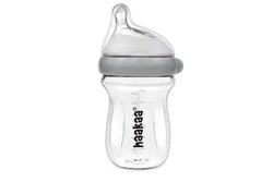 Haakaa: Gen.3 Glass Bottle - 180ml (Grey)