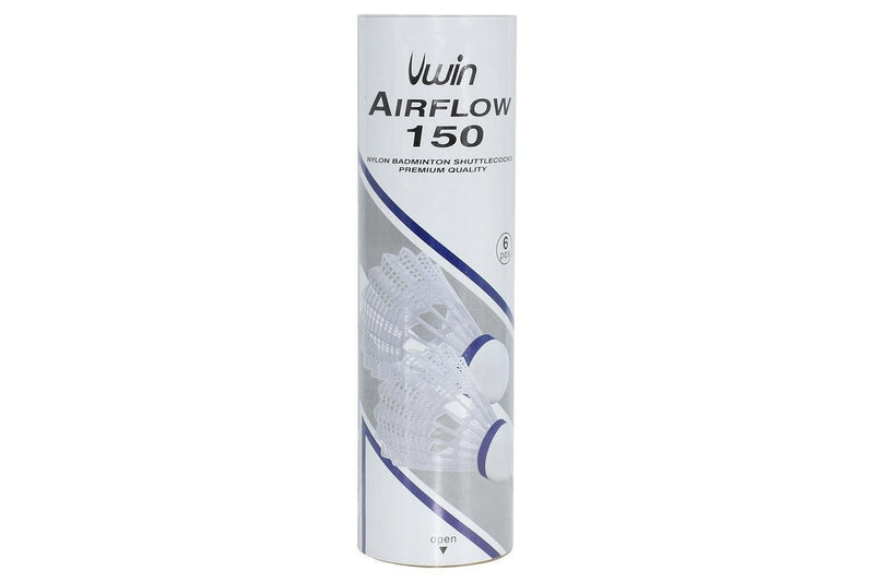 Uwin Airflow 150 Badminton Shuttlecock (Pack of 6) (White) (One Size)