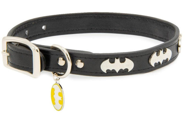 DC Comics: Batman Vegan Leather Dog Collar - X-Small (0.97cm Wide)