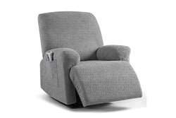 COMFEYA 1 Seater Recliner Cover for Lounge Chair - Gray