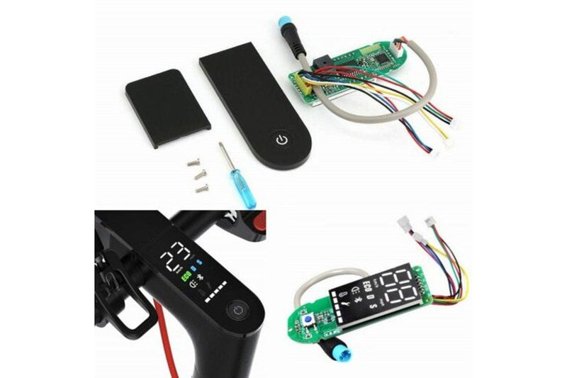 Electric Scooter Dashboard With Screen Cover For Xiaomi Mijia M365 And Pro Black - Standard