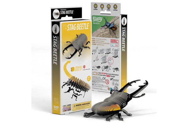 Eugy: Stag Beetle - 3D Cardboard Model