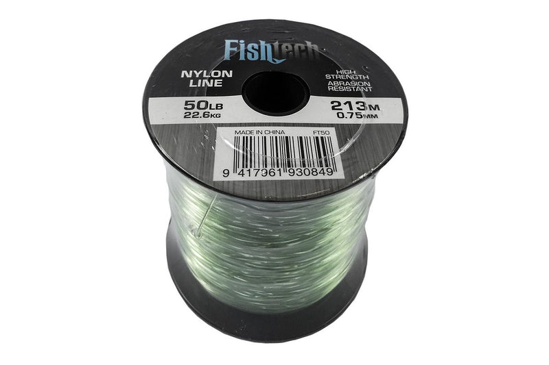 Fishtech 1/4 Pound Nylon Spool 50lb 213m