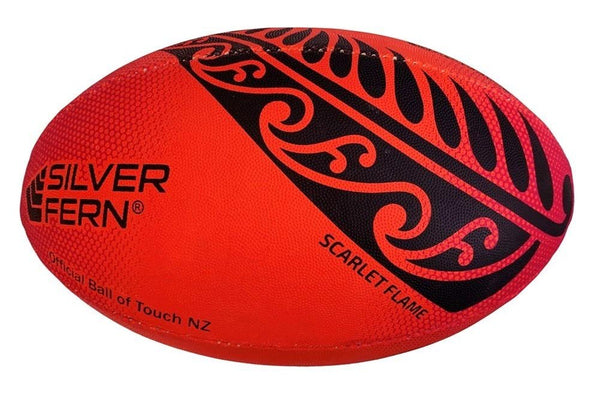 Silver Fern Sports Touch Training Ball - Scarlett Flame - Size 4