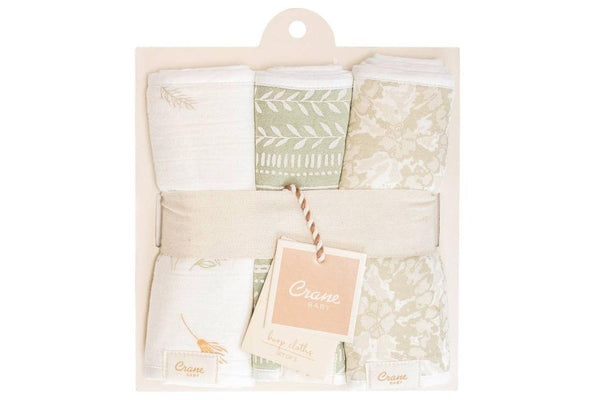 Crane Baby: Burp Cloths - Willow Prints (3 Pack)