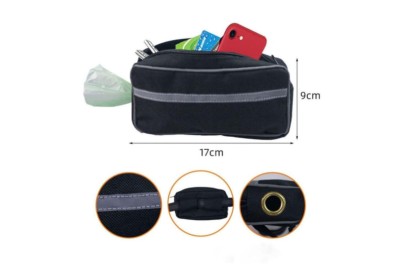 Elasticity Hand Free Dog Leash With Bag