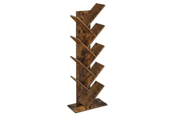 Bookshelves Display Unit Tree-Shaped - Brown