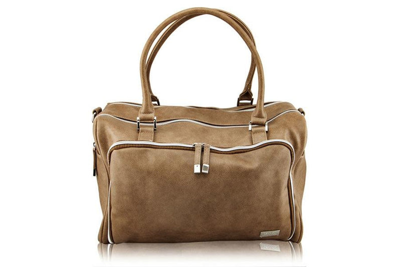 Isoki: Double Zip Satchel - Latte