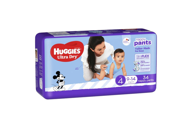 Huggies Ultra Dry Convenience Toddler Nappy Boy Pants - Size 4