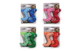 4x Pack Surf Snakes 9cm Catnip Cat Crinkle Toy Chase Kitten Teaser