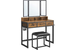 Vasagle Dressing Table With Stool