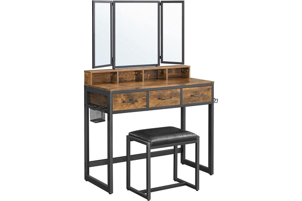 Vasagle Dressing Table With Stool