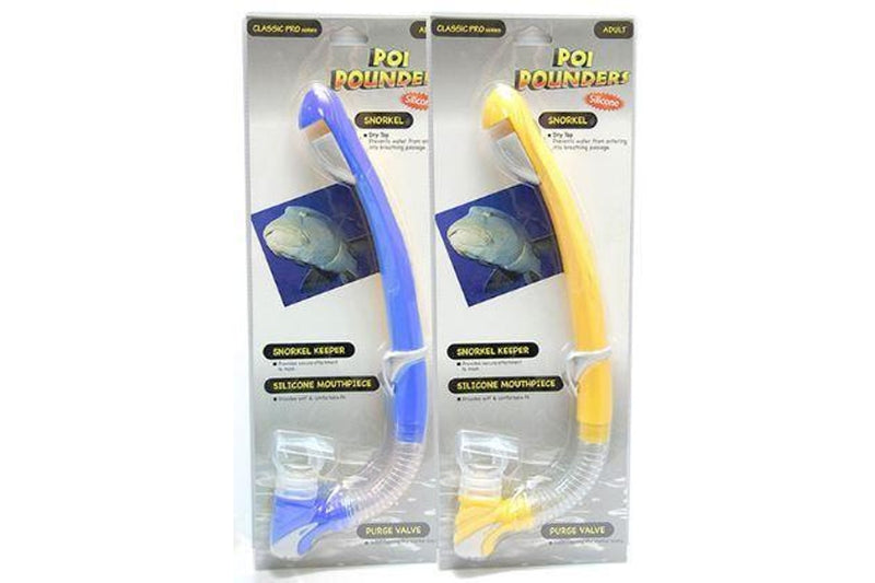 Poi Pounders Snorkel - Adult (Yellow)