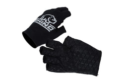 Rhino Childrens/Kids Pro Half Finger Rugby Mitts (Black) (M-L)