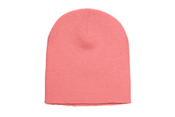 Yupoong Flexfit Unisex Heavyweight Standard Beanie Winter Hat (Coral) (One Size)