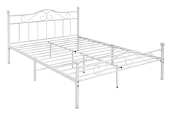 Fraser Country Double Metal Bed Frame - White