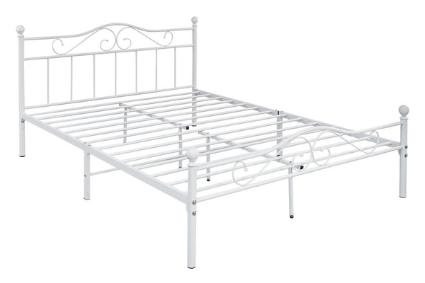 Fraser Country Double Metal Bed Frame - White