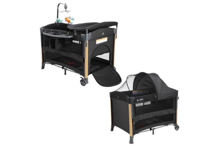 Baby Brightness 4 in 1 Portacot Black