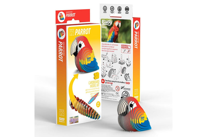 Eugy: Parrot - 3D Cardboard Model