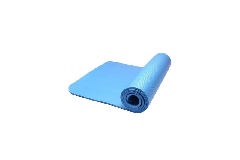 10mm BLUE Yoga Mat Extra Thick Gym Mat Fitness Excise Rubber Mat