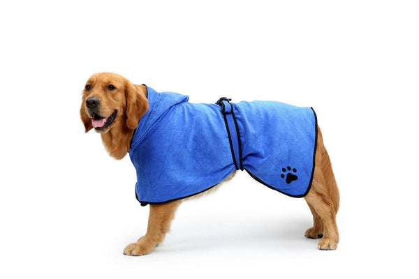 Quick Dry Microfiber Pet Towel - XL (Blue)