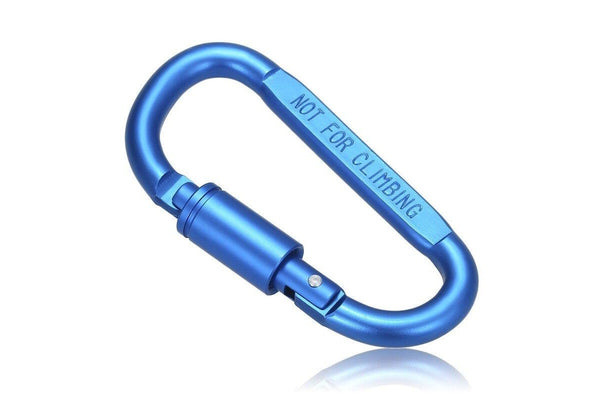 Lixada Aluminum Alloy D Ring Locking Carabiner Screw Hanging Hook Buckle Keychain For Outdoor Camping Hiking 2 - Standard