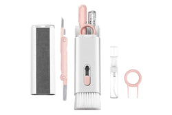 7 in 1 Multifunction Cleaner Kit for Airpod Keyboard Cleaning Soft Brush Pink