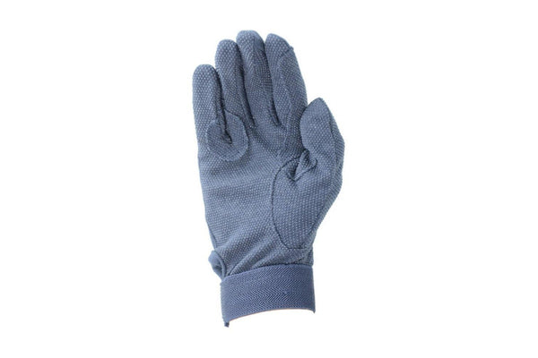 Hy5 Adults Cotton Pimple Palm Riding Gloves (Navy) (S)