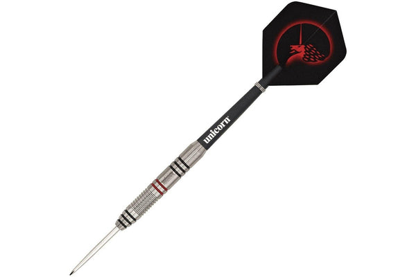 Unicorn Core Plus Win Darts (Pack Of 3) (Silver/Black/Red) (21g)