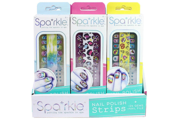 Bright Stripes: Spa*rkle - Nail Polish Strips (Assorted Designs)