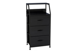 Ovela 3 Drawer Storage Chest - Nordic Black